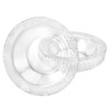EcoQuality 14oz Clear Round Plastic Plastic Bowl Pebble Design -