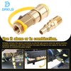 DRELD 1/4" RV Propane Natural Gas Quick Connect Adapter Kit,