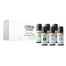 L'VANAH Naturals 100% Pure Essential Oil Aromatherapy Therapeutic Grade Natural & Organic (6 Pk)