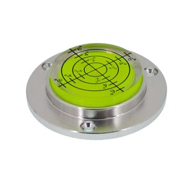 Metal Horizontal Bubble Cow Eye Level Universal Horizontal Bubble Flange Water Bubble Level Horizontal Bubble Small Household (50 * 11mm)