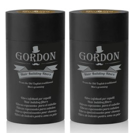 Gordon Hair Fibres Set 2 x 22 g - Instant Cover for Thinning Hair (2 x Brown without Applicator)