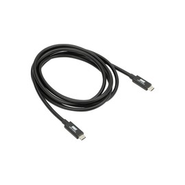 OWC Thunderbolt 4 Cable, Thunderbolt Certified, 2.0 Meter (6.56 ft.), 40 Gb/s Data Transfer, 100W Power Charging, Compatible with Thunderbolt 4, Thunderbolt 3, USB-C, and USB4 Devices, Black