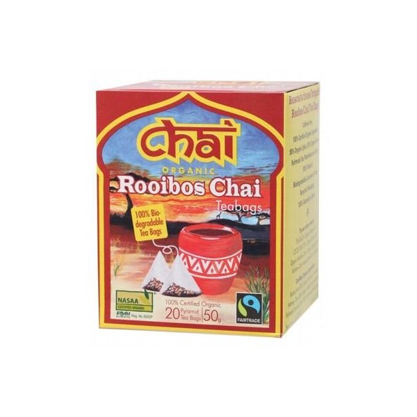 CHAI TEA - Organic Rooibos Chai Tea Bags 20