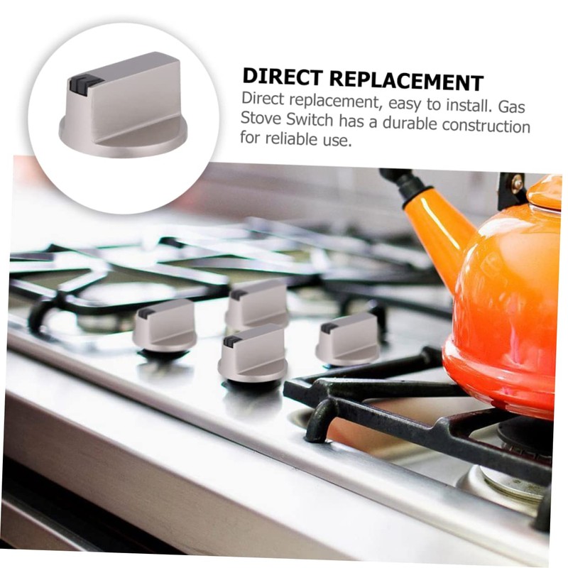 DOITOOL Metal Stove Knobs 4 Universal Replacement Knobs for Cooker