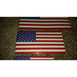 AMERICAN FLAG STICKER *Choose your size*  Adhesive Vinyl MADE IN USA REAL RATIO - 2X3.75 inch