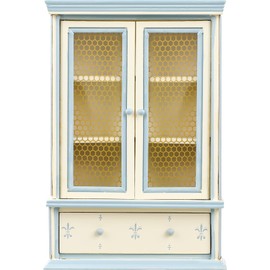 TOYANDONA Wooden Dollhouse Bookshelf Cabinet, 1:12 Scale Mini Bookcase Display Shelf Miniature Dollhouse Furniture Kids Pretend Play Toy for Doll House Accessories