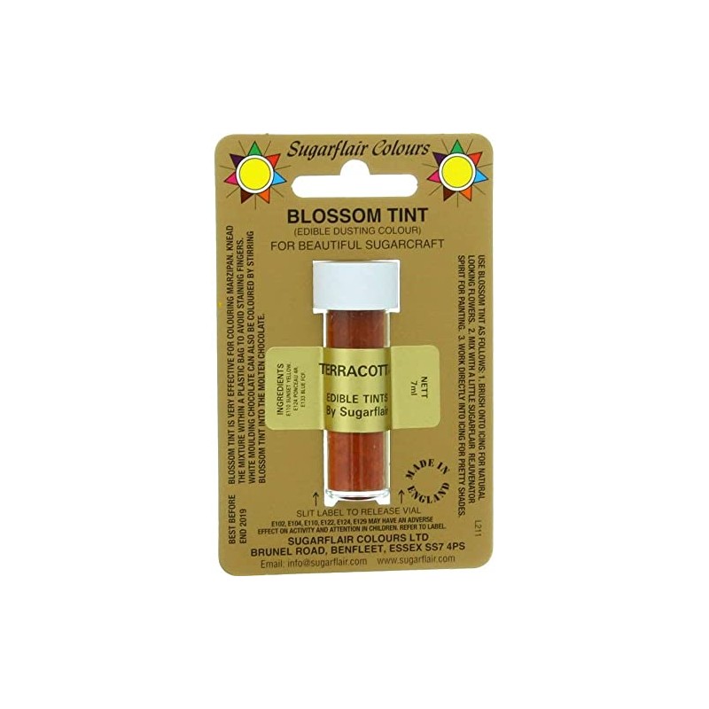 Sugarflair Blosom Tint Edible Dusting Powder – Terracotta