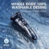 LOBINH Electric Shaver for Men, 100% Washable Rechargeable Waterproof Electric