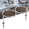 316 Stainless Steel Double Ring Cup Holder with Mounting Nut