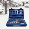 108Piece Socket Wrench And Metric 1/4 And 1/2 Drive Socket
