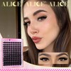 ALICE Lash Clusters Thick Volume Eyelash Clusters with Spikes Wispy