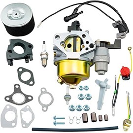 HZ Adjustable Carburetor Ignition Coil Air Filter Kit for Honda GX340 GX390 GX420 11HP 13HP 16HP Engine
