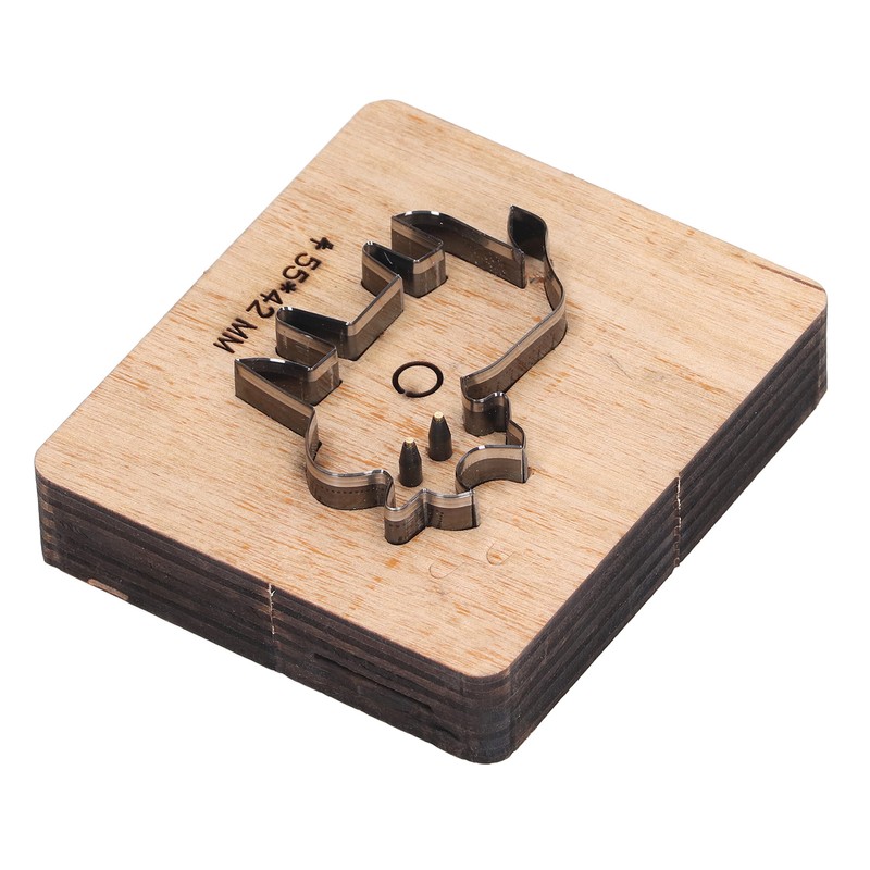 Cutting Die Cow Shape 55x42mm Leather Punching Mold Alloy Steel