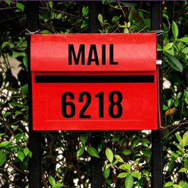 Jiepuxiter 10 Sheets 780 Pcs Vinyl Letter Number Stickers Waterproof Mailbox Number Stickers Self-Adhesive Alphabet Number Stickers for Mailbox,Door,Window,Cars,Boats,Address Number (Black, 1in&2in)