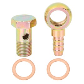 X AUTOHAUX Hollow Screw 16 mm Motorcycle Brake Banjo Hollow Screws Fittings Bolt Washer Kit M16 x 1.5
