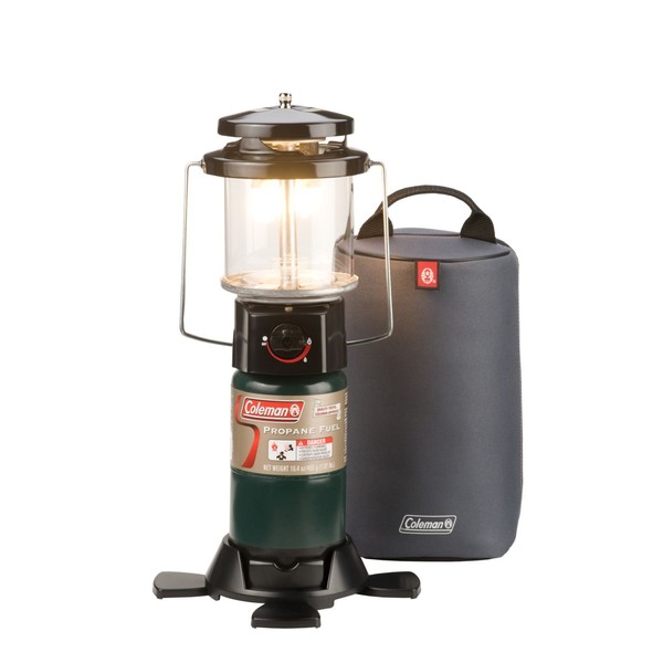 Coleman Deluxe PerfectFlow Propane Lantern with Plush Carry Case, 970 Lumens Lantern with Adjustable Brightness & Carry Case for Easy Packing & Storage, Great for Camping, Power Outage, & More