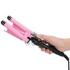 3 Barrel Curling Iron Wand Adjustable Hair Curler Waver Crimper