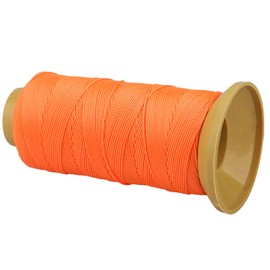 328 Feet Twisted Nylon Twine String Cord for Gardening Marking DIY Projects Crafting Masonry (Orange, 1mm-656 feet)