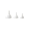 Fox Run 5299 Funnel Set, Plastic, 3-Piece, White, 4.75 x