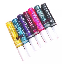 KFMX 10 Sombras Pegamento Hojuelas Glitter Colores Ojos Y Cuerpo