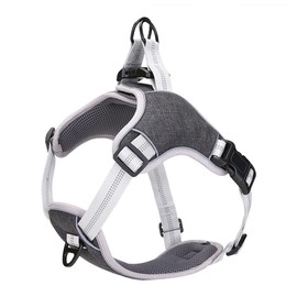 FUNAT Pet Oxford Fabric Harness, Adjustable Reflective Dog Harness, Breathable Pet Harness with Anti-Strain Function for Medium and Large Dogs