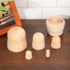 iplusmile 2 Pcs Unpainted Russian Nesting Matryoshka Set of 5