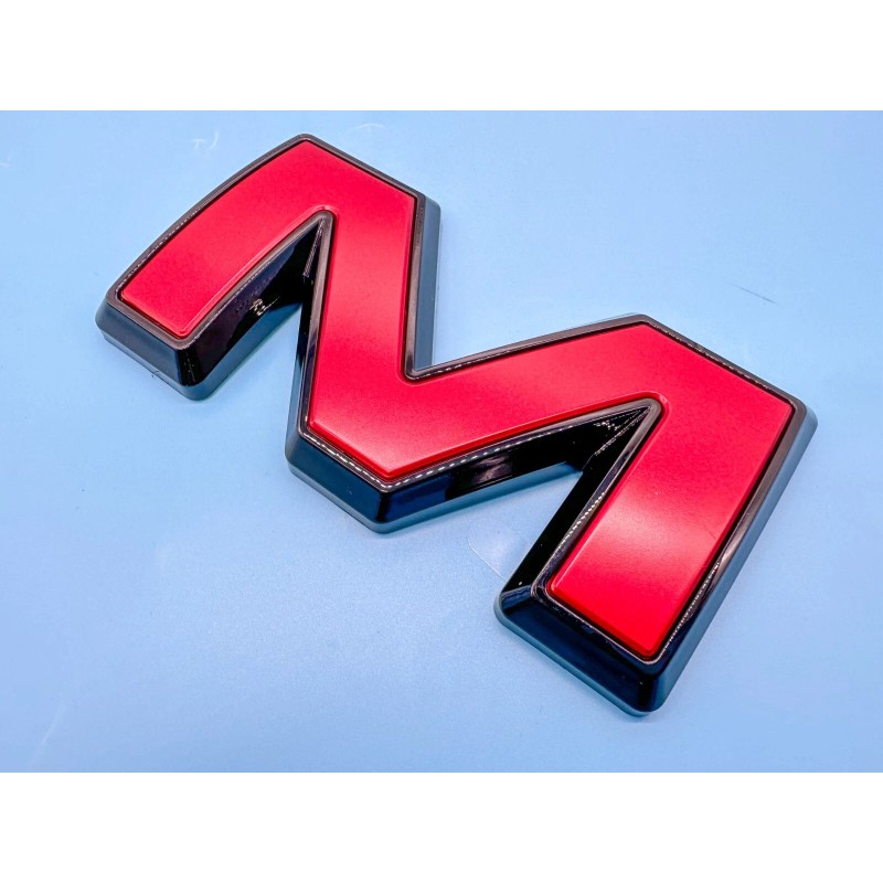 Auto Front GMC Red Black OVERLAY Emblem Badge Fit 2023