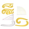 7pcs Sewing Rulers Kit French Curve Drafting Drawing Template Straight