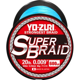 Yo-Zuri Superbraid 600 yd Floating Braid, Blue, 20 lb
