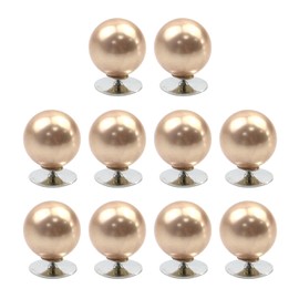 HEVSTIL 10 Sets Pearl Brooch Buttons No Sew Buttons Cover Up Buttons,Removable Reusable and Multipurpose for Shirt Coat Dress Crafts Clothes Buttons for Women Girls (12mm Gold)