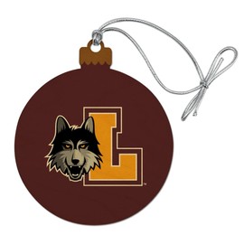 Loyola University Chicago Primary Logo Wood Christmas Tree Holiday Ornament