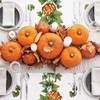 AnyDesign Fall Tablecloth 60 x 104 Inch Rectangle Orange Autumn