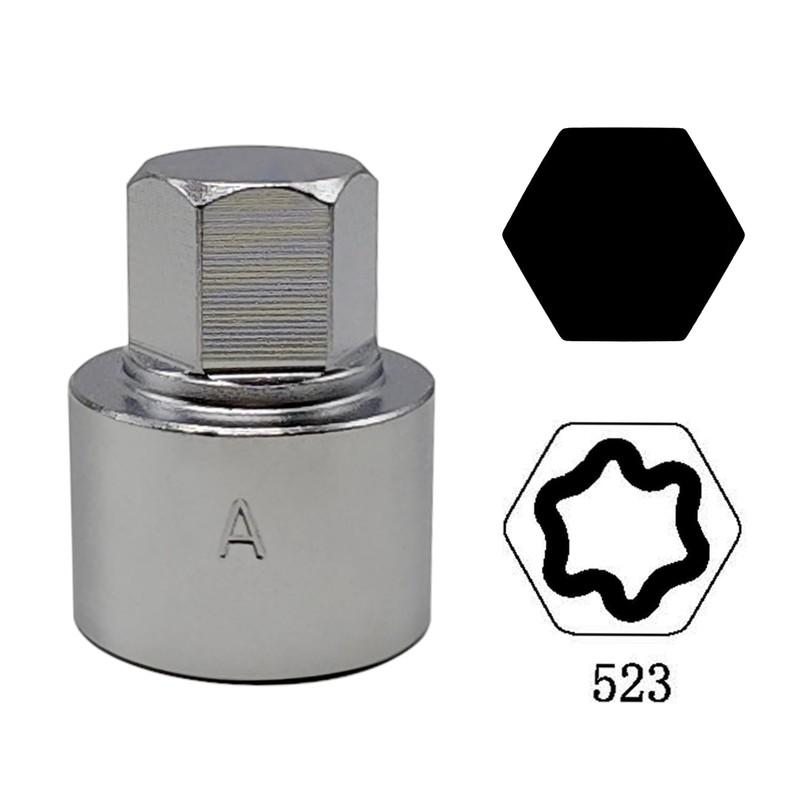 JEUCLEL 523 Wheel Locking Nut Key Compatible with VW VAG