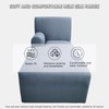 GZYLCH Chaise Lounge with Arm Sofa Slipcover, Chaise Cushion Protector