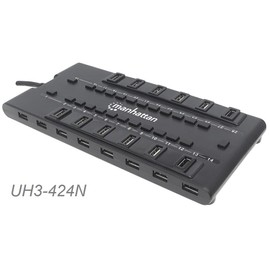 MANHATTAN 28 Ports USB 2.0/USB 3.0 Combo HUB, Manhattan 163606 MondoHub, UH3-424N