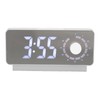 Digital Alarm Clock Rechargeable LED Mirror Alarm Clock -10°C‑50°C Temperature
