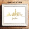 London Lineart Wall Print- Unframed 11 x 14 Print -