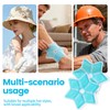 Ice Pack Hard Hat Cooling Insert, Blue, Flower Shape Design,