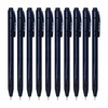 TrioSRTnRT Retractable Ballpoint Pens, BLACK, Fine Point (0.7mm), Pack of