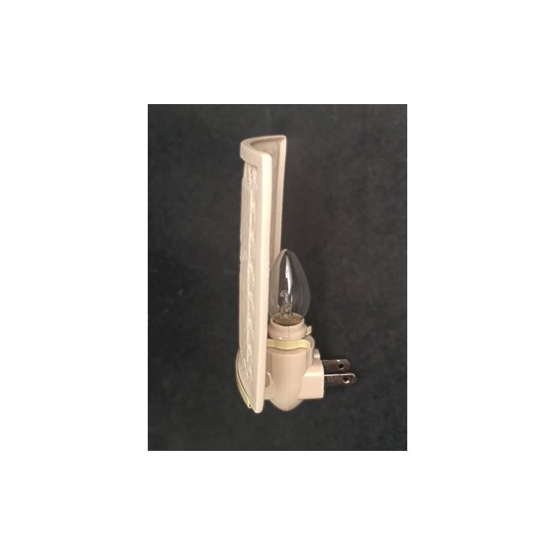 The Porcelain Garden Still Reflections - Curved Porcelain Lithophane Night