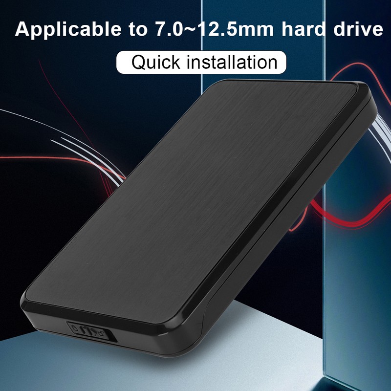 2.5in Hard Drive Enclosure USB3.0 Interface Portable External Hard Disc