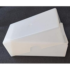 x10 Clear Plastic Business Card Boxes 95mm x 60mm x 35mm - Holds up to 125 Cards Per Box - Transparent Craft Storage Playing Boxes Holder