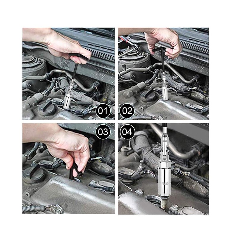 Mr. Gadget's Solutions 4PC T Bar Spark Plug Wrench Set