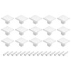 sourcing map 15Pcs Square Cabinet Knobs, 1.2 Inch Square Kitchen
