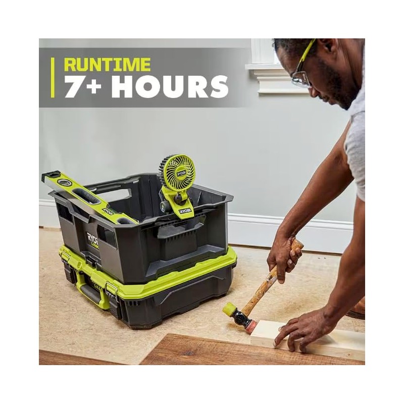 RYOBI - USB Lithium Clamp Fan Kit with 2.0 Ah