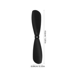Luxshiny 10 Pairs Dual Blade RC Propellers - Plastic Replacement Airplane Propellers for Hobby RC Airplane or Indoor