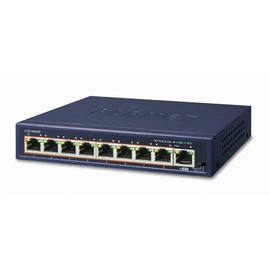 GSD-908HP 8-Port 10/100/1000T 802.3at PoE + 1-Port Gigabit Desktop Switch