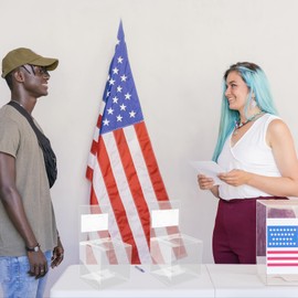 Ysglory 20 Pack Clear Raffle Ticket Box Suggestion Voting Box with Slot Donation Ballot Boxes for Collecting Business Card Voting Contest, 6 x 6 x 6 Inches (Clear)