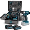 Tool Kit with 21V Cordless Drill - Sundpey 255-PCs Portable