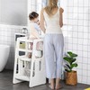 Toddler Tower, Adjustable Height Kitchen Helper Stool, Anti-Slip Mat, Step